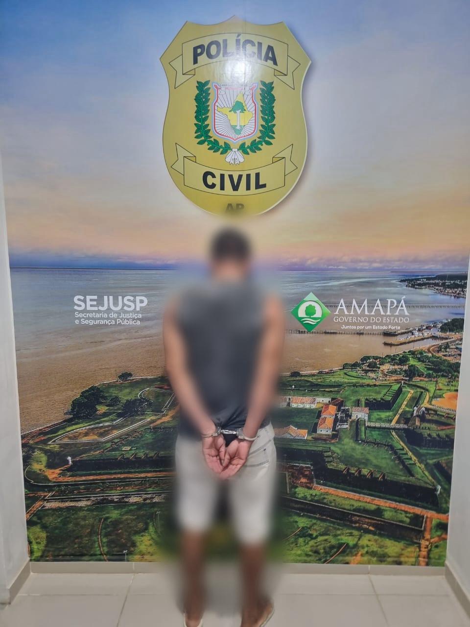 EM MAZAGÃO, POLÍCIA CIVIL PRENDE INDIVÍDUO INDICIADO PELA PRÁTICA DO CRIME DE HOMICÍDIO